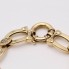 Bracelet ovale en or d'occasion avec zirconias