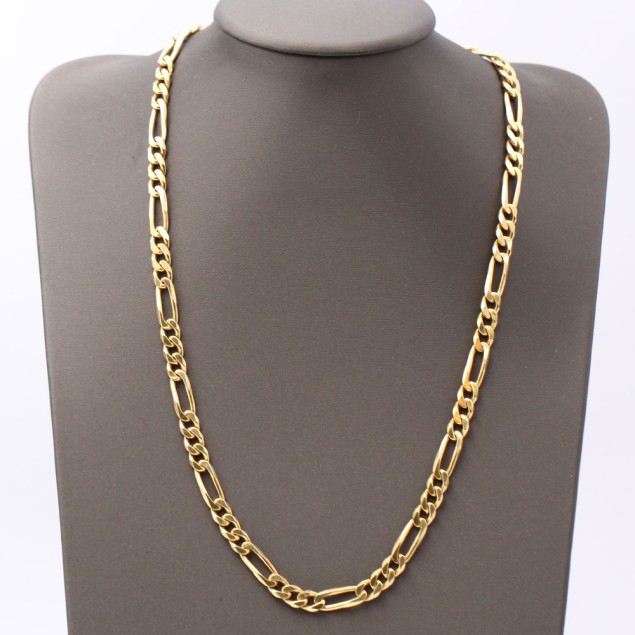 Cadena maciza estilo cartier de oro...