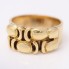 Anillo ancho de oro 18k de segunda mano