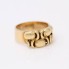 Anillo ancho de oro 18k de segunda mano