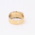 Anillo ancho de oro 18k de segunda mano