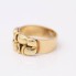 Anillo ancho de oro 18k de segunda mano
