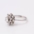 Bague rosace en or 18 carats d'occasion avec diamants