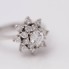 Bague rosace en or 18 carats d'occasion avec diamants