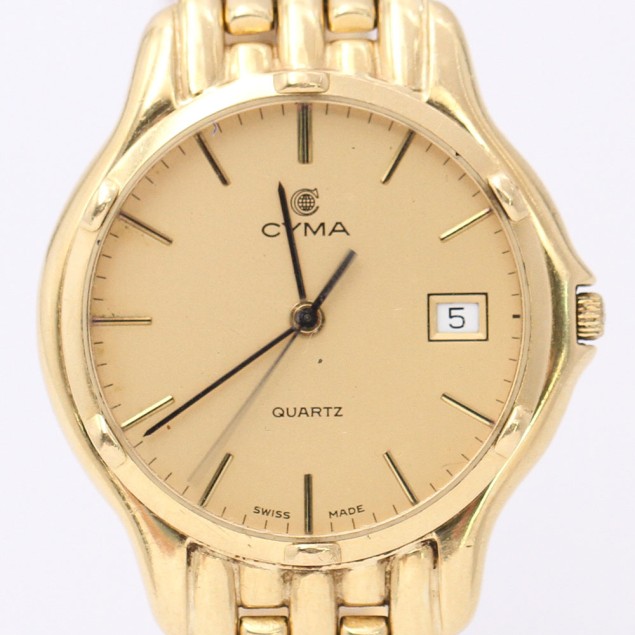 Montre CYMA QUARTZ en or 18k d'occasion