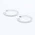 Boucles d'oreilles en or blanc et diamants. Neuves