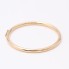 Brazalete rígido liso de oro de segunda mano