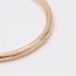 Brazalete rígido liso de oro de segunda mano