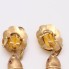 Pendientes pescados de oro 18k con circonitas segunda mano