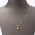 Collier solitaire en or 18 carats avec diamant d'occasion