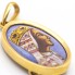 Médaille en or et émail de la Vierge Montserrat. Neuve
