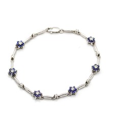 Bracelet SPRING avec saphirs et diamants. Nouveau