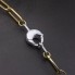 Collier CALAB en or jaune et blanc. Nouveau