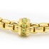 Bracelet élastique en or avec péridot. Nouveau