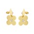 Boucles d'oreilles FLEUR en or et diamant. Neuves