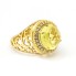 Bague en diamant et quartz citron. Neuve