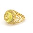 Bague en diamant et quartz citron. Neuve