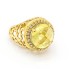 Bague en diamant et quartz citron. Neuve