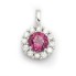 Pendentif en or, diamants et rhodolite. Neuf