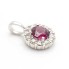 Pendentif en or, diamants et rhodolite. Neuf