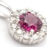 Pendentif en or, diamants et rhodolite. Neuf