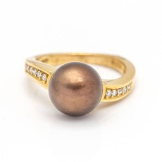 Anell LARGÉ Or, Perla i Diamant. Nou a estrenar