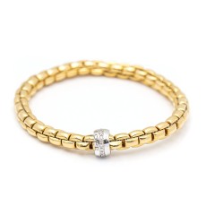 Bracelet design italien en or et diamants. Nouveau