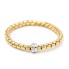 Bracelet design italien en or et diamants. Nouveau
