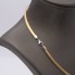 Collier rigide en or bicolore 18k d'occasion