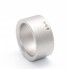 Bague NIESSING en acier et diamants. Neuve