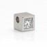 Pendentif CUBE NIESSING en platine et diamants. Neuf