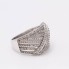 Bague croix en or 18k avec diamants seconde main
