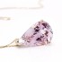 Collier en or avec Morganite rose. Neuf