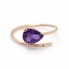 Anillo RAY Amatista y Oro. Nuevo. SÓLO 2 PLAZOS.
