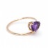 Anillo RAY Amatista y Oro. Nuevo. SÓLO 2 PLAZOS.