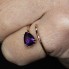 Anillo RAY Amatista y Oro. Nuevo. SÓLO 2 PLAZOS.