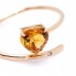 Bague en forme de coeur de citrine. Nouveau