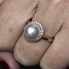 Anillo MIKADO de Perla y Diamantes. Nuevo. SÓLO 2 PLAZOS.