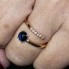 Anillo RAY Zafiro y Oro. Nuevo a estrenar. SÓLO 2 PLAZOS.