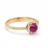 Bague en or, brillants et rubis. Nouvelle bague