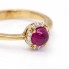 Anillo ROUGE de Oro, Brillantes y Rubi.Nuevo. SÓLO 2 PLAZOS.
