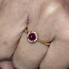 Anillo ROUGE de Oro, Brillantes y Rubi. Nuevo a estrenar