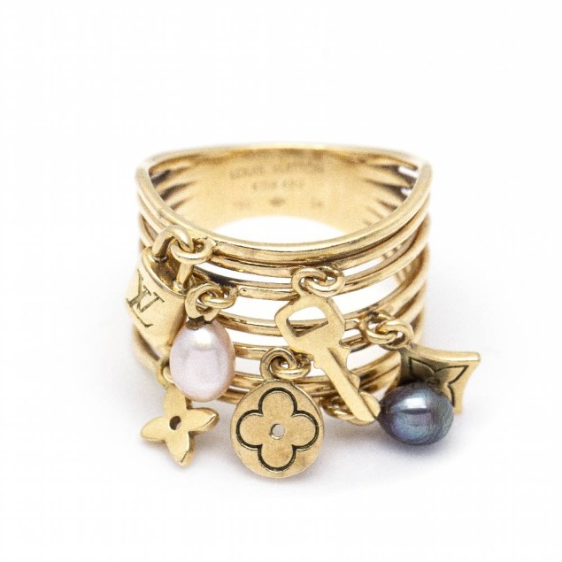 Anillo LOUIS VUITTON original en Oro...