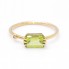 Anillo PERIDOTO de Oro y Diamante.  Nuevo a estrenar