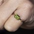 Anillo PERIDOTO de Oro y Diamante.  Nuevo a estrenar