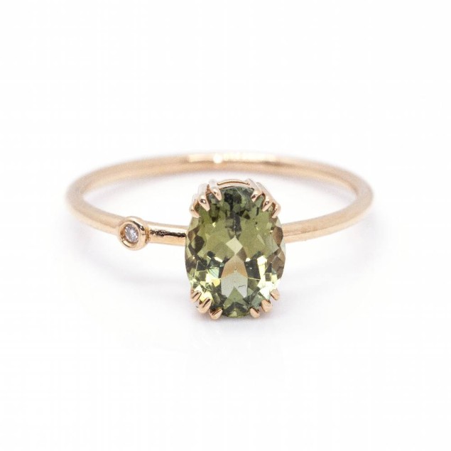 Anillo TURMALINA Verde. Nuevo a...