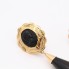 Pendientes de oro 18k con coral negro de segunda mano
