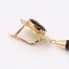 Pendientes de oro 18k con coral negro de segunda mano