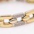 Bracelet d'occasion en or bicolore 18k avec diamants
