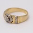 Bague en or 18k avec diamants seconde main